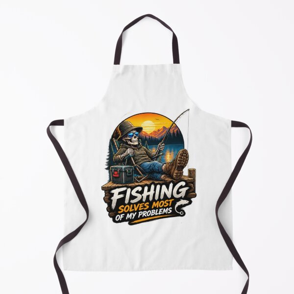 Item preview, Fishing Solves Most of My Problems – Funny Fisherman Design designed and sold by Kazektshirt.