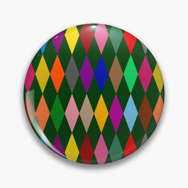 Item preview, Colorful Harlequin Diamonds Design Green  designed and sold by PatternTitan.