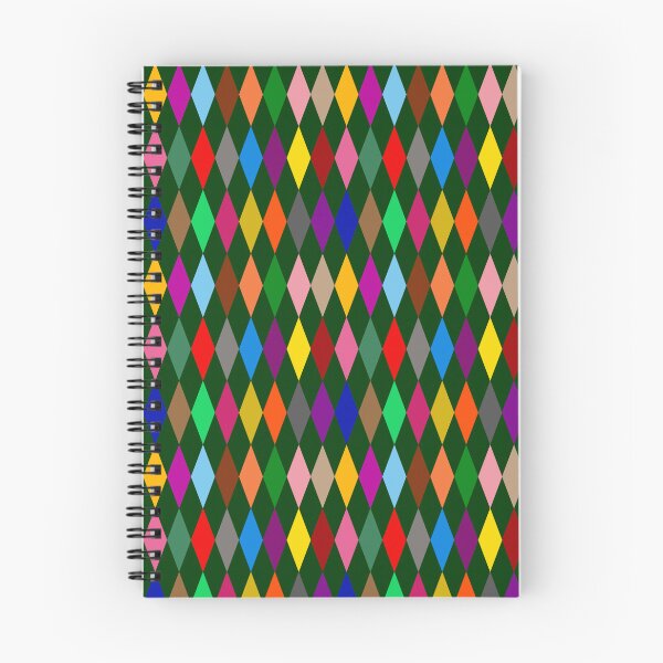 Item preview, Colorful Harlequin Diamonds Design Green  designed and sold by PatternTitan.