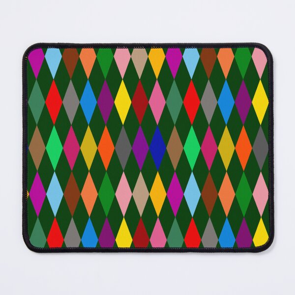 Item preview, Colorful Harlequin Diamonds Design Green  designed and sold by PatternTitan.