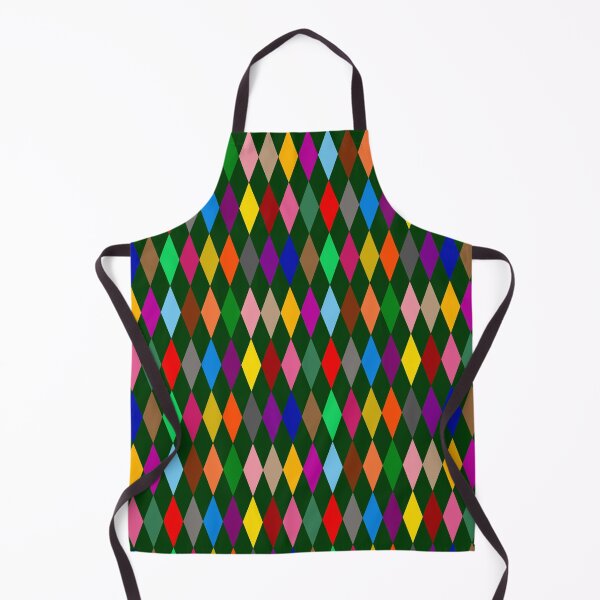 Item preview, Colorful Harlequin Diamonds Design Green designed and sold by PatternTitan.