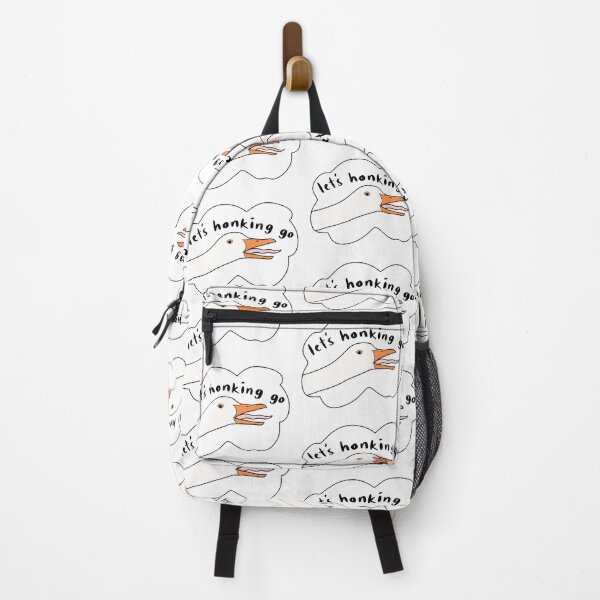 Item preview, White Goose “Let’s honking go”, white designed and sold by Shnuch.