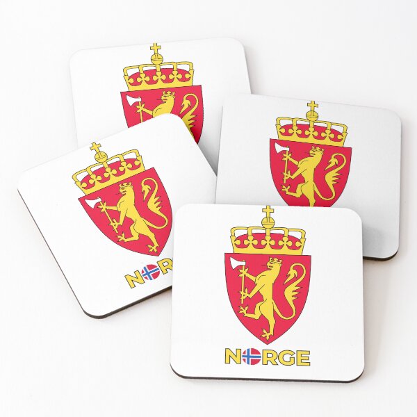 Item preview, Norwegian Royal Coat of Arms - Heraldry design + NORGE + norwegian flag designed and sold by lachataigne.