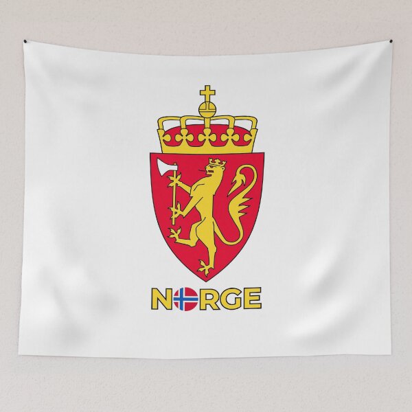 Item preview, Norwegian Royal Coat of Arms - Heraldry design + NORGE + norwegian flag designed and sold by Heraldry design.