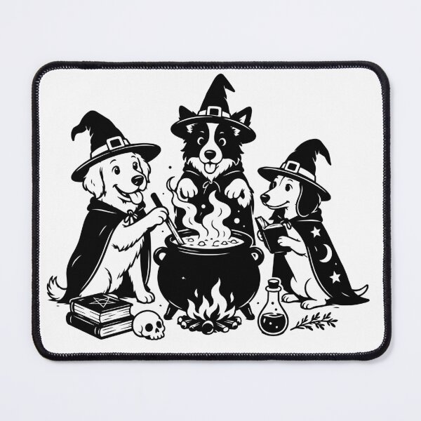Artikelvorschau, dog witches entworfen und verkauft von TheFeministDog.