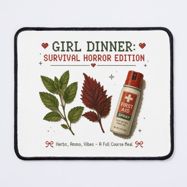 Item preview, Girl Dinner Survival Horror designed and sold by SummaGrove.