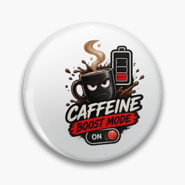 Item preview, Caffeine Boost Mode – Funny Coffee Lover Design designed and sold by Kazektshirt.