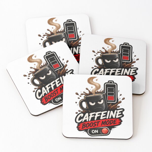 Item preview, Caffeine Boost Mode – Funny Coffee Lover Design designed and sold by Kazektshirt.