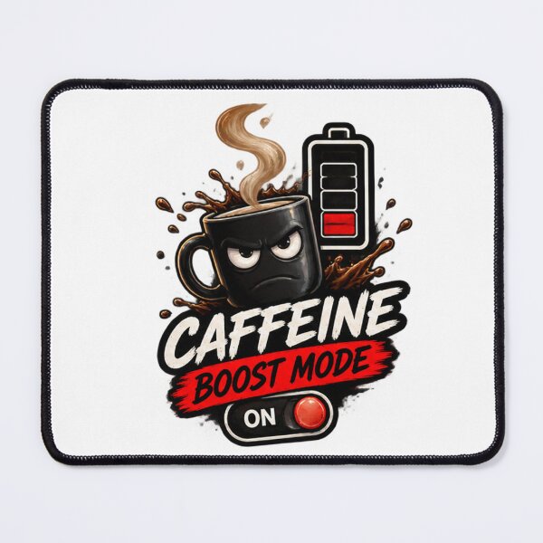 Item preview, Caffeine Boost Mode – Funny Coffee Lover Design designed and sold by Kazektshirt.