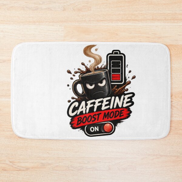 Item preview, Caffeine Boost Mode – Funny Coffee Lover Design designed and sold by Kazektshirt.