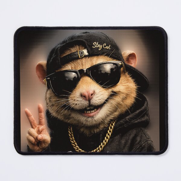 Item preview, Cool Hamster Wearing Sunglasses Gold Chain Rapper Meme designed and sold by Funnygiftsstudio .