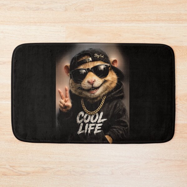 Item preview, Cool Hamster Wearing Sunglasses Gold Chain Rapper Meme designed and sold by Funnygiftsstudio .