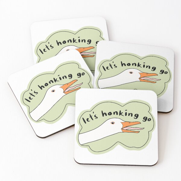 Item preview, Goose “Let’s honking go”, green w black text designed and sold by Shnuch.