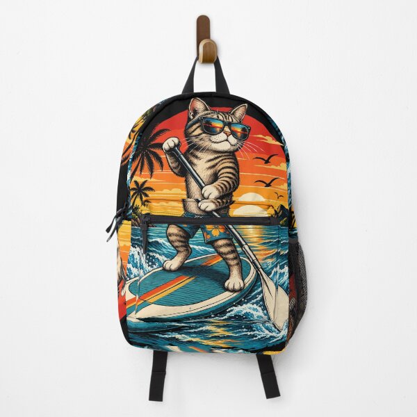 Artikelvorschau, Sunset Cat od the SUP entworfen und verkauft von Urbanksy.