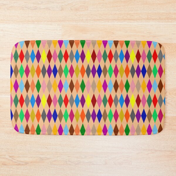 Item preview, Colorful Harlequin Diamonds Design Orange  designed and sold by PatternTitan.