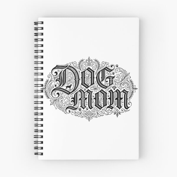 Item preview, Gothic Dog Mom Calligraphy designed and sold by BetweenForms.