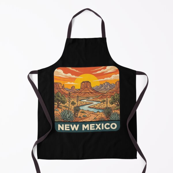 Item preview, Vintage New Mexico Desert Mesa Landscape Travel Art designed and sold by Paper Drip.
