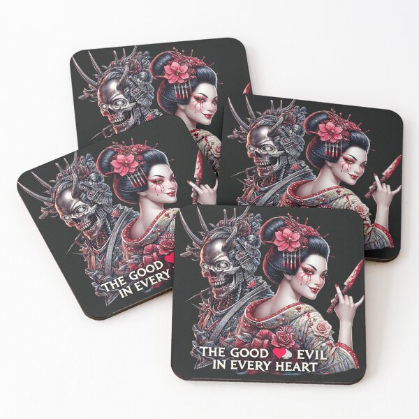 Item preview, Geisha Demon Bloody Dagger Roses designed and sold by Voodoo Store Paranormal Collections.