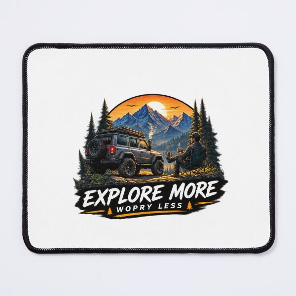 Item preview, Explore More, Worry Less – Outdoor Adventure Design designed and sold by Kazektshirt.