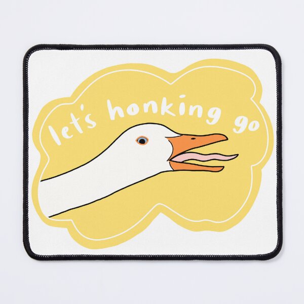 Item preview, Goose “Let’s honking go”, yellow w white text designed and sold by Shnuch.