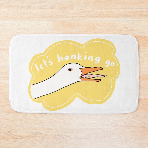 Item preview, Goose “Let’s honking go”, yellow w white text designed and sold by Shnuch.