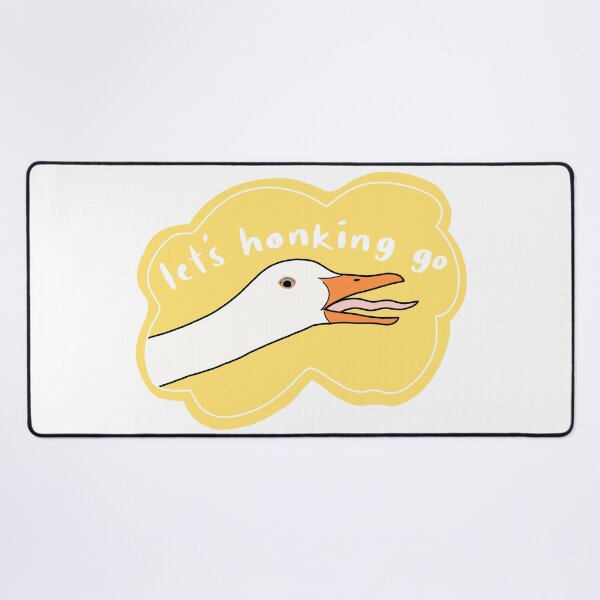 Item preview, Goose “Let’s honking go”, yellow w white text designed and sold by Shnuch.