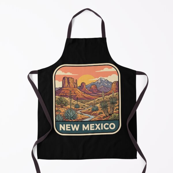 Item preview, Vintage New Mexico Desert Mesa Landscape Travel Art designed and sold by Paper Drip.