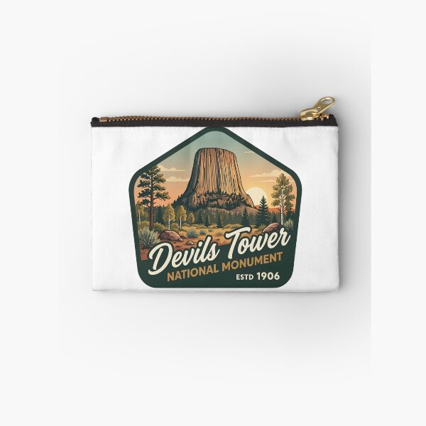 Item preview, Devils Tower National Monument Wyoming Vintage Retro Travel Patch designed and sold by LittleArij.