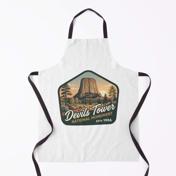 Item preview, Devils Tower National Monument Wyoming Vintage Retro Travel Patch designed and sold by LittleArij.