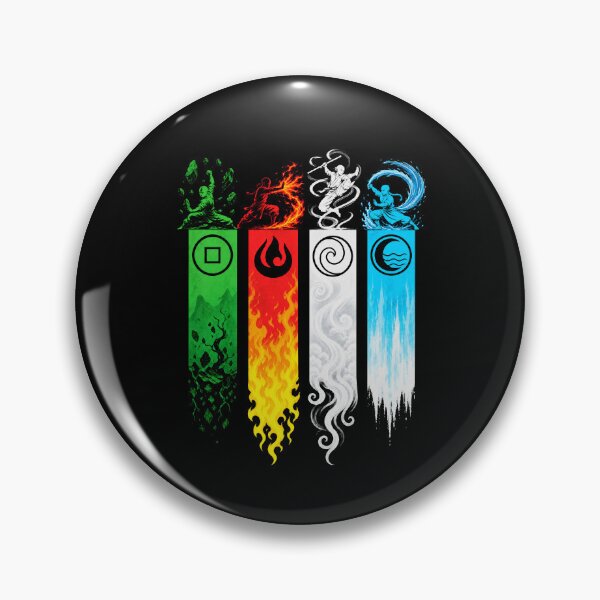 Item preview, Four Elements Master Banners Martial Arts Monk Art designed and sold by lamiarte.