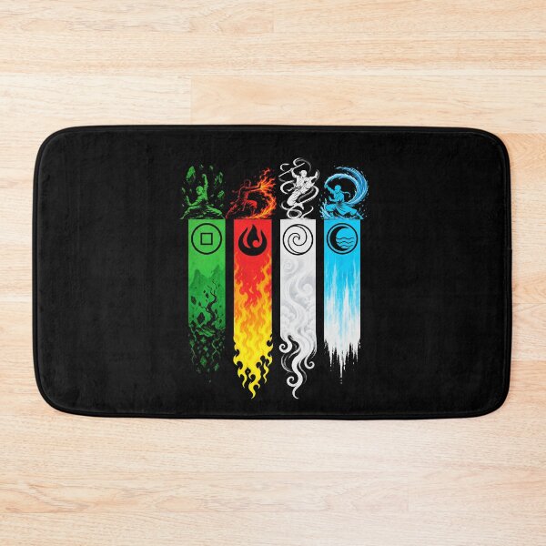 Item preview, Four Elements Master Banners Martial Arts Monk Art designed and sold by lamiarte.