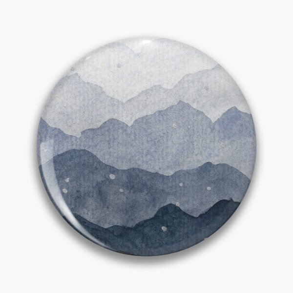 Item preview, Layered Mountain Watercolour Print, Landscape Art | Beyond the Quiet designed and sold by ArithraStudio.