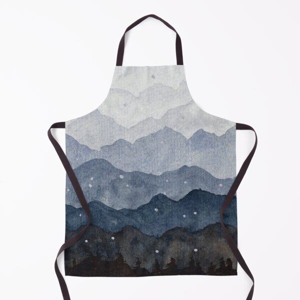 Item preview, Layered Mountain Watercolour Print, Landscape Art | Beyond the Quiet designed and sold by ArithraStudio.