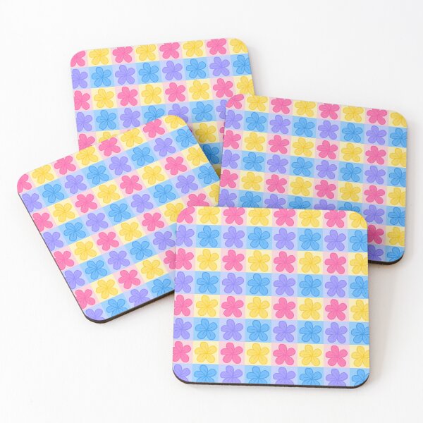 Item preview, Rainbow floral grid designed and sold by CreativelySJ.
