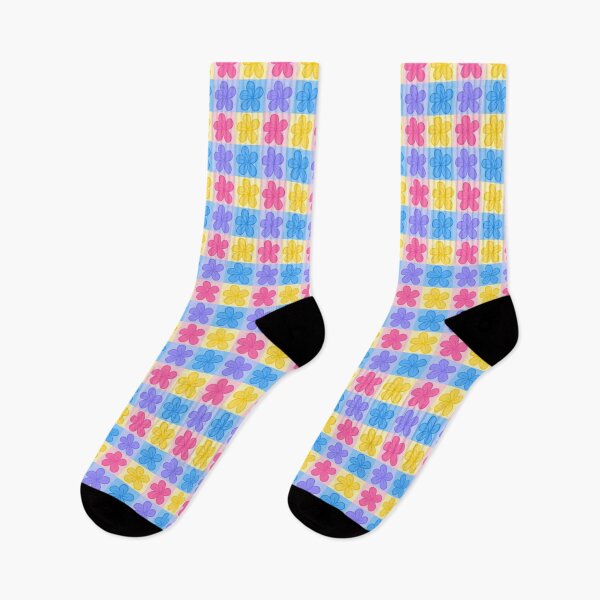 Item preview, Rainbow floral grid designed and sold by CreativelySJ.