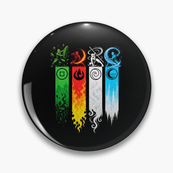 Item preview, Four Elements Master Banners Martial Arts Monk Art designed and sold by lamiarte.