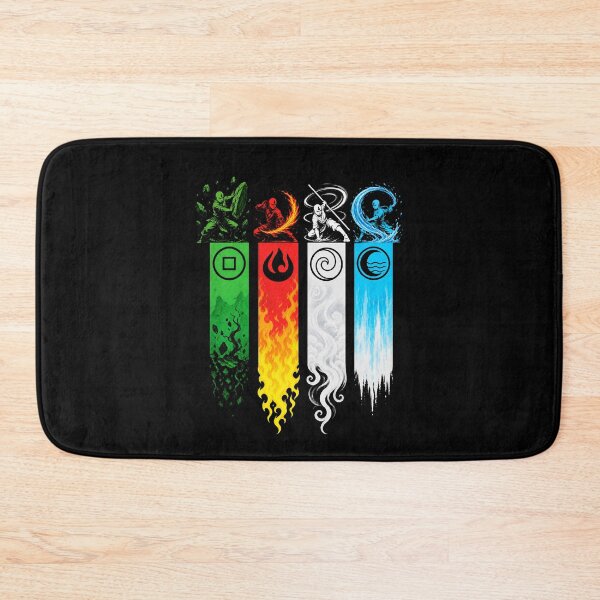 Item preview, Four Elements Master Banners Martial Arts Monk Art designed and sold by lamiarte.