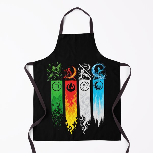 Item preview, Four Elements Master Banners Martial Arts Monk Art designed and sold by lamiarte.