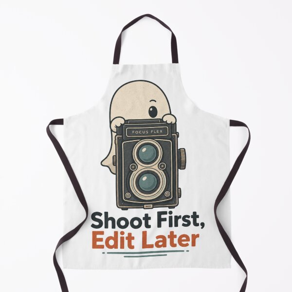 Item preview, Shoot First Edit Later Shirt, Comfort Colors® Ghost Camera Tee, Funny Halloween Photographer Graphic designed and sold by TshirtsLabs.