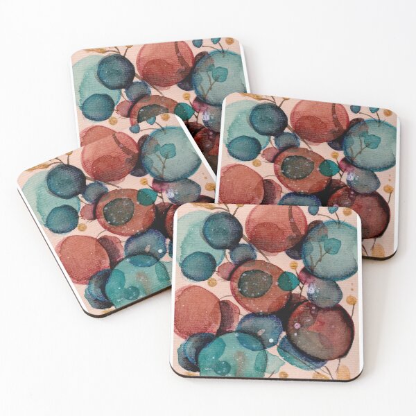 Item preview, Layered Organic Abstract Watercolour Print | Through Each Other designed and sold by ArithraStudio.