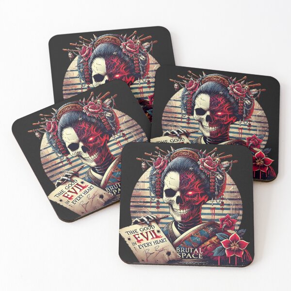 Artikelvorschau, Dämonische Geisha hält Schriftrolle mit Rasiermesser entworfen und verkauft von Voodoo Store Paranormal Collections.