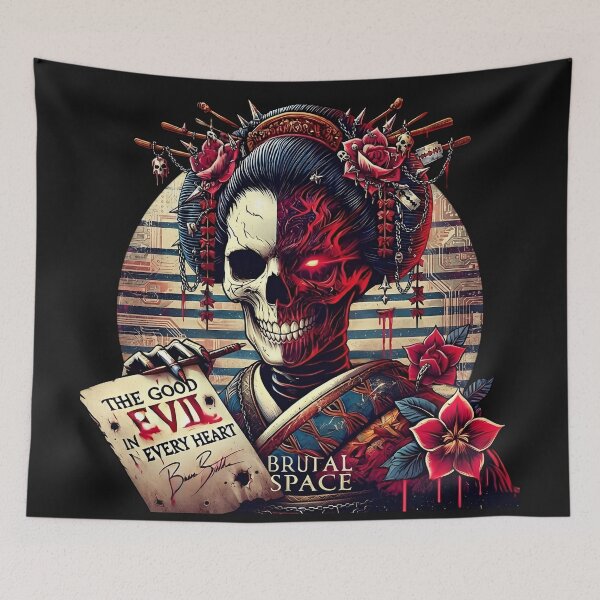 Item preview, Demon Geisha Holding Scroll Razor designed and sold by Voodoo Store Paranormal Collections.