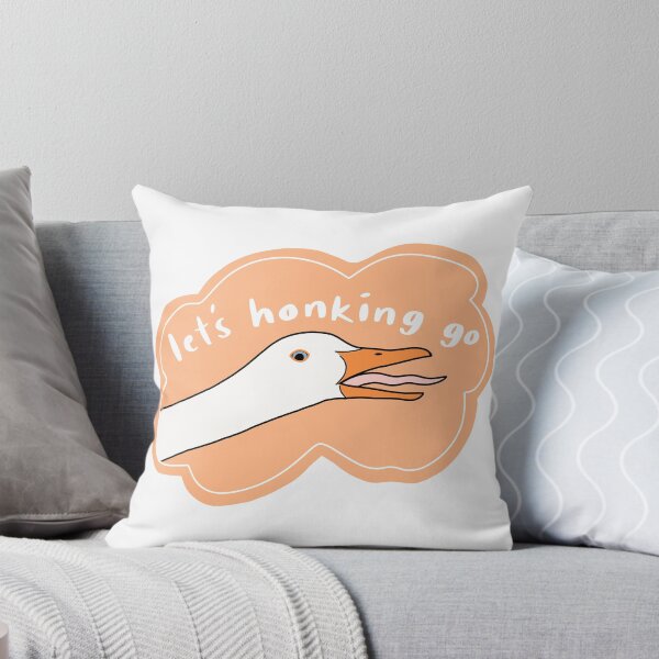 Item preview, Goose “Let’s honking go”, peach w white text designed and sold by Shnuch.