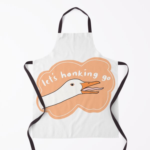 Item preview, Goose “Let’s honking go”, peach w white text designed and sold by Shnuch.