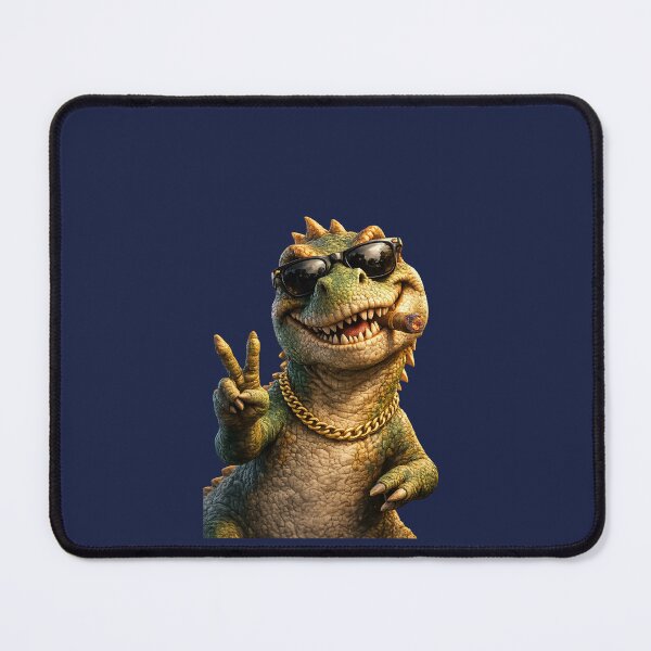 Item preview, Cool Dinosaur Wearing Sunglasses Cigar Gold Chain Meme designed and sold by Funnygiftsstudio .