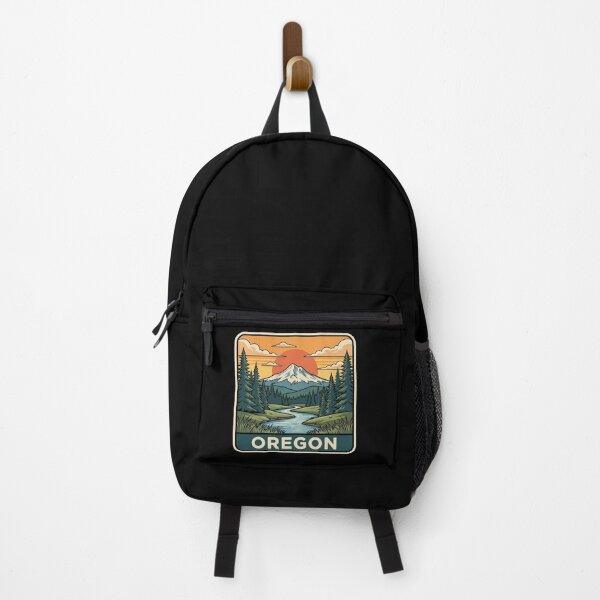 Item preview, Vintage Oregon Mount Hood Alpine River Travel Badge designed and sold by Paper Drip.