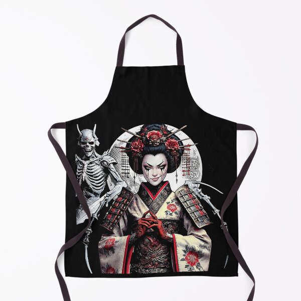 Item preview, Evil Geisha Scythe Skeleton Kanji designed and sold by Voodoo Store Paranormal Collections.