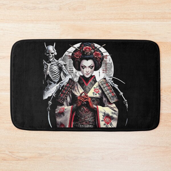 Item preview, Evil Geisha Scythe Skeleton Kanji designed and sold by Voodoo Store Paranormal Collections.