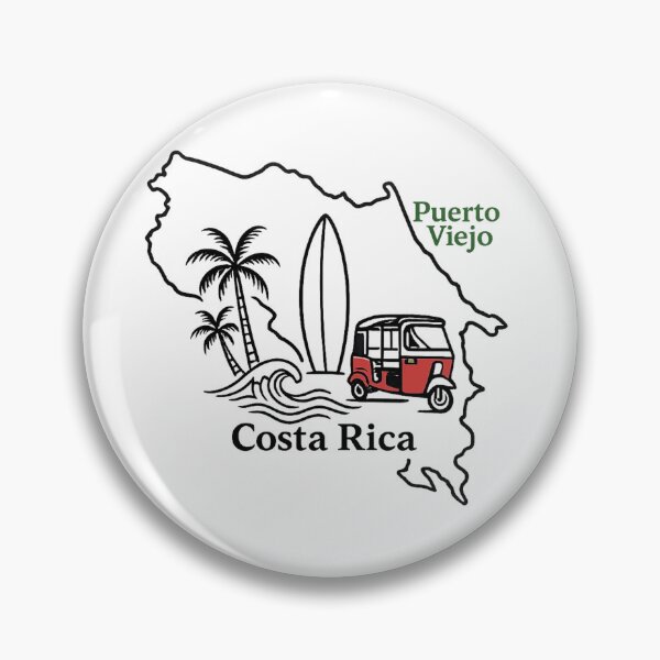 Item preview, Puerto Viejo Costa Rica Caribbean Surf, Palm Trees & Tuk Tuk designed and sold by OuterFuselage.
