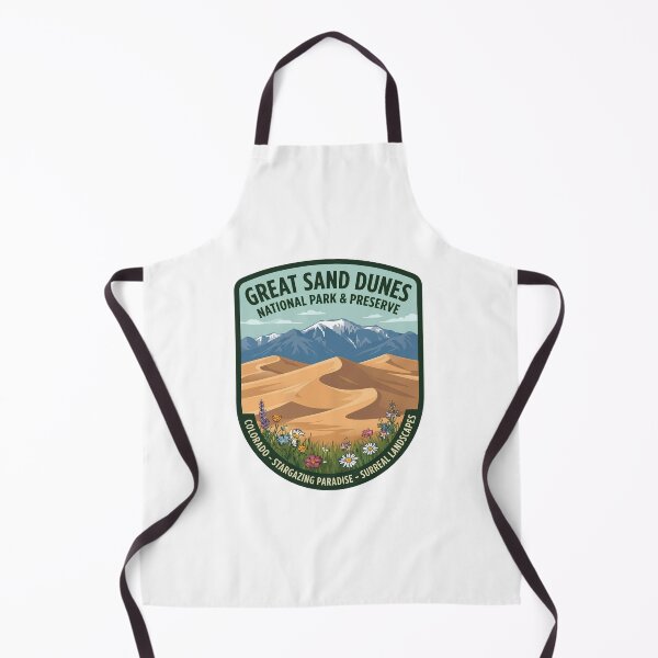 Item preview, Great Sand Dunes National Park Colorado Retro Wildflowers Badge designed and sold by LittleArij.